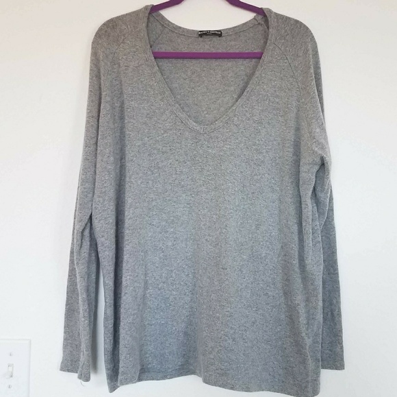 Brandy Melville Sweaters - •BRANDY MELVILLE• Long Sleeve V-neck Wool Sweater
